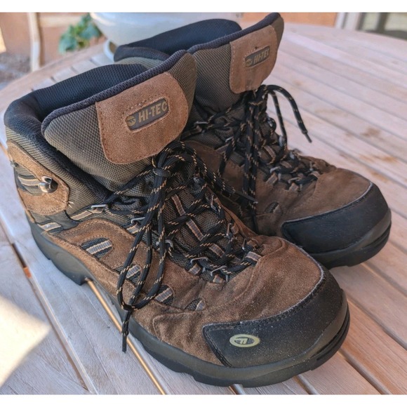 Hi-Tec Bandera Mid WP Men's Hiking Boots Size 10.5 Waterproof Brown Suede Trail - Picture 1 of 7